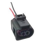 Conector de cable hembra macho impermeable 2 pines 3,5 mm for inyector combustible bocina automática Enchufe reemplazo arnés cableado automotriz general(2p female)