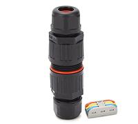 Conector de cable - Llama PA66 Safe de grado IP68 - Material de retardante, conexión fácil con marcas transparentes, uso de iluminación al aire libre y submarino, silicona WaterPR (type 1)