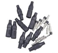 Conector de cable macho hembra IP67 para paneles solares, corriente nominal 30 A, voltaje DC1500 V IEC / 800 V UL, clasificación de llama UL94 V0 (5 pares)