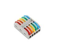 Conector de cableado rápido 1 entrada y salida múltiple, Cable divisor Universal, bloque terminales empuje, SPL 222 23(SPL-5(PCT-225) Color,50 PCS)