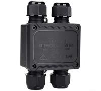 Conector de caja de conexiones IP68 impermeable de 4 vías 2 pulgadas con juntas de nailon y silicona PA66 resistentes, adecuado para iluminación LED, luces de túnel y para conexiones eléctricas al