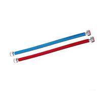Conector de calentador de agua de acero inoxidable corrugado, tubo de entrada flexible 304 con NPT de 1/2 pulgada, codificado por colores fríos y calientes para caldera, suavizante sin tanque, paquete