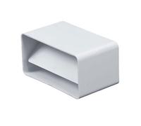 Conector de canal plano con válvula antirretorno para tubo de ventilación, 75 x 150 mm, canal plano KP75-22