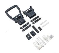 Conector de carga Stapler 160 A macho Punto de contacto para carretilla elevadora eléctrica de alta corriente Conexiones de circuito IP23 UL94V-0 cobre plateado PP Gris Negro -20 °C hasta 105 °C