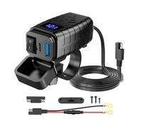 Conector de carga USB para motocicleta de 48 W, conector PD tipo C | QC3.0, impermeable 12 V, enchufe IP65 para embarcaciones de 12 V-24 V
