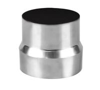 Conector de chimenea reductor de tubo de estufa, 1 pieza de acero inoxidable, adaptador de chimenea reductor de revestimiento de humos, tubo de estufa, cabeza grande a cabeza pequeña(10cm~9cm)