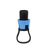 Conector de cinta de goteo de 5/8 pulgadas, divisor en T, acoplamiento de codo, riego por goteo de jardín, manguera de bloqueo extraíble de rosca de 16mm, 2 uds.(J-Endplug-2pcs)