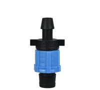 Conector de cinta de goteo de 5/8 pulgadas, divisor en T, acoplamiento de codo, riego por goteo de jardín, manguera de bloqueo extraíble de rosca de 16mm, 2 uds.(I-Joint-2pcs)