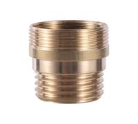 Conector de cobre niquelado roscado M18/22/24mm, adaptador de tubo de ducha de rosca macho de 1/2 "y 3/4", junta de entrada de agua for lavadora(1I2 To M24-M22)