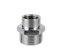 Conector de cobre niquelado roscado M18/22/24mm, adaptador de tubo de ducha de rosca macho de 1/2 "y 3/4", junta de entrada de agua for lavadora(3I4 To M18)