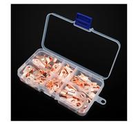 Conector de cobre ot 70 Uds OT tipo 10A 20A 30A 40A 50A Cable de conexión abierta de cobre hoja de conector de Terminal de Cable