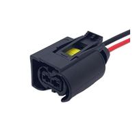Conector de Coche para Benz 50290937 9441292, 2 Pines, Bobina de Encendido de Alto Voltaje, Conector electrónico Impermeable con Cable (2 Pines, Negro)