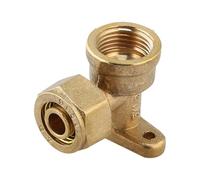 Conector De Codo Cobre Con Rosca Hembra 1/2" Y Pedestal, For Manguera 16 Mm 20, Conexiones Latón For Pared, Accesorios Tubería Fijos, Acoplamiento(B-1PCS)