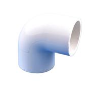 Conector de codo de 20 a 50 mm, blanco, de 90 grados, for acuarios, peces, riego de jardín, conectores de agua, adaptador.(Inner Dia 20mm,1Pc)