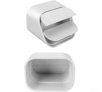 Conector de codo de canalón blanco de 2 x 3 pulgadas para bajantes tipo A de 3 x 4 pulgadas, ajuste de plástico de instalación simple para dirigir el flujo de agua de lluvia en sistemas de drenaje de