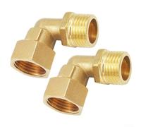Conector de codo de latón de 1/2 pulgada macho a hembra de 1/2 pulgada DN15 para un montaje seguro de juntas en sistemas de fontanería