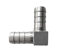 Conector de codo tipo pagoda en forma de L de 90 grados de acero inoxidable 304 for agua, gas y aceite (1 pieza, varios tamaños)(6mm)