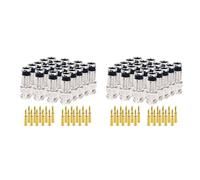 Conector de compresión BNC de 40 piezas, acoplador de 75 ohmios con pin de cobre para RG