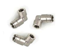 Conector de compresión de cobre para recubrimiento para el sistema de nebulización 3/8 '' (9.52 mm) conector, 9.52 mm de doble spray de pulverización recta 1/8 Inner Wire Elbow 10 piezas