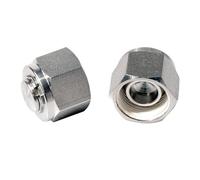 Conector de compresión de doble virola de acero inoxidable 316, accesorio de tubería de agua y Gas, 1/8, 1/4, 3/8, 1 ud.(22 mm LOK)