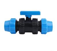 Conector de compresión para tubos de polietileno con ajuste de PP y junta de tornillo adecuado para espacios verdes públicos, agricultura y riego de jardinería (40 mm x 40 mm)