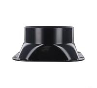 Conector de conducto de brida cuadrada ABS de plástico para manguera de 100-300 mm con válvula de retención integrada, para accesorio de ventilador extractor en línea (120#)