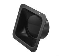 Conector de conducto de plástico ABS con brida cuadrada para manguera de 100 mm con válvula de retención, accesorio de ventilador extractor de cocina (100#)