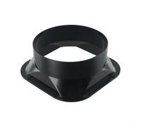 Conector de conducto de plástico ABS de brida cuadrada para manguera de diámetro de 100-300 mm diseñado para minimizar la resistencia al viento en sistemas de ventilación (200 #)