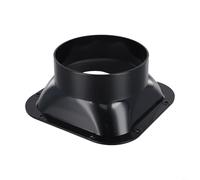 Conector de conducto de plástico ABS de brida cuadrada para manguera de diámetro de 100-300 mm diseñado para minimizar la resistencia al viento en sistemas de ventilación (120 #)