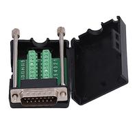 Conector de Conexión DB15, Serie Sin Soldadura Macho D-SUB A Módulo de Terminal de Cableado de Tornillo DB15 Con Estuche (1Pcs)