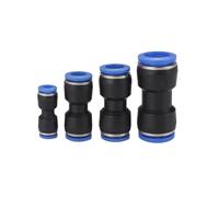 Conector de conexión neumática rápida de aire de PU, 10 unidades, accesorios de manguera recta de 4, 6, 8, 10, 12 y 16 mm(PG 8-4)