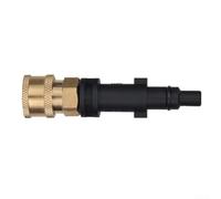 Conector de conversión de espuma de 1/4 pulgadas para lavadora a presión, cabezal de conexión rápida compatible con cañones de espuma estándar (E)