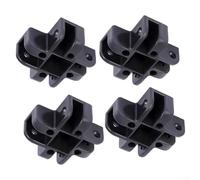 Conector de cubo central de plástico para marco de cenador, 4 vías, diseñado para estructuras de tubo cuadrado de 34 x 34 mm, paquete de 4 (cuatro horquillas)