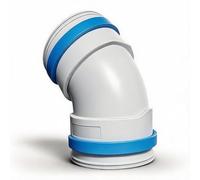 Conector de curva de codo de 45 grados, reductor de conducto HVAC | para válvula de codo de tubería PE, Junta de conversión de conducto de aire, accesorio de tubería ABS resistente a la