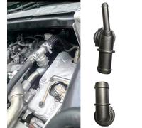 Conector de depósito de refrigerante de acero inoxidable para JEE p Wrangler JL (2018-2024) - Adaptador de manguera de refrigerante de 3 vías, junta en T de repuesto para pieza de plástico OEM