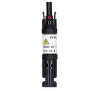 Conector de Diodo Solar Fotovoltaico Macho Hembra IP67, Soporte de Diodo de Bloqueo para Cable de Panel Solar, Conector en Línea de Cobre PPO de 1000V para de Placas Solares (20A)