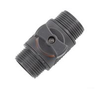 Conector de doble rosca con válvula OnOff para gestión del agua, diseño de sello a prueba de fugas, adecuado para mangueras, riego y sistemas industriales (cable exterior)