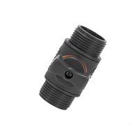 Conector de doble rosca con válvula OnOff para una gestión eficiente del flujo de agua, sello a prueba de fugas, adecuado para jardinería, riego y aplicaciones industriales (cable exterior)