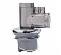 Conector de drenaje de plástico transparente para lavadora, multifuncional, rama de alcantarillado para tuberías de 50 mm y 75 mm, material de sellado a prueba de fugas, configuración rápida