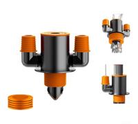 Conector de drenaje de tres vías de acero inoxidable para lavadora sellado adaptador en forma de Y con anillos de silicona que evita el reflujo y ajuste ajustable para múltiples tamaños de tubería (C)