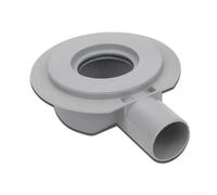 Conector de drenaje europeo adaptador de tubería de PVC para tubos de 50 mm y 100 mm con base de brida de codo, flujo óptimo e instalación segura (40 mm)