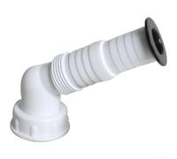 Conector de drenaje para fregadero de cocina, adaptador de varios tamaños para lavavajillas, purificador de agua, material de polipropileno con cubierta a prueba de fugas, color blanco, 2 mm de grosor