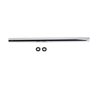 Conector de ducha cromado de acero inoxidable para un mejor flujo de agua (30 cm)