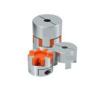Conector de eje de motor de acoplamiento flexible de aluminio D80L114 de cuatro mordazas, diámetro interior de 18-55 mm, for enrutador de acoplador de husillo de bolas grande(22mm to 45mm)
