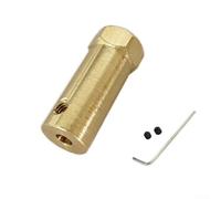Conector de eje de motor de acoplamiento hexagonal extendido para coche robot, chapado en latón de 3 a 8 mm, compatible con ruedas de juguete y motores de reducción (5 mm)