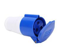 Conector De Enchufe Industrial, Toma Industrial Azul Y Toma, 3 Pines 1 Fase 32a 220-250v Adaptador De Enchufe Industrial, Ip44 Adaptador De Corriente Para Obras Y Campamentos