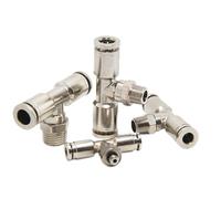Conector de enchufe rápido de alta presión, lado positivo tipo T, PB8-02 de tres vías, neumático roscado, 1 Uds.(PB10-02)
