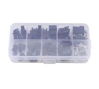 Conector de Enchufe SM de 200 Piezas, Conectores de Clavija Molex Jst SM 2,54 2/3/4/5 Pines Macho Hembra Cable Puente Conector de Cabecera Kit de Carcasa