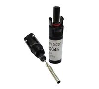 Conector de enchufe solar de diodo CC de 10 A, 15 A, 20 A, 30 A, para sistema fotovoltaico, conexión paralela, protección antirreflujo (20 A, 50 unidades)