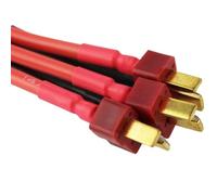 Conector de Enchufe T Universal T Juego de Macho y Femenino Compatible con Deans Ultra Pigtail Quadcopter RC Hobby Lipo 10cm 14 AWG REEMPLAZO(3 Pcs Male)